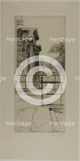 Ruins of the Old Tuileries, Paris, 1903. Creator: Gustave Leheutre.