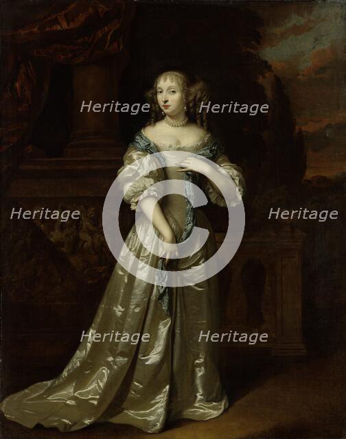 Portrait of Philippina Staunton, Wife of Roelof van Arkel (1632-1709), lord of Broeckhuijsen, 1668. Creator: Gaspar Netscher.