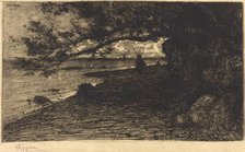 A Villefranche-sur-Mer, 1882. Creator: Adolphe Appian.