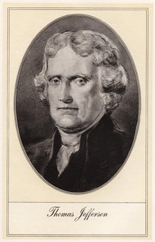 Thomas Jefferson, third President of the United States, (early 20th century). Artist: Gordon Ross