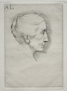 Portrait of Mme. Emily Hughes (1st Plate). Creator: Alphonse Legros (French, 1837-1911).