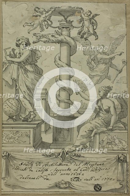 Frontispiece to Book of Architectural Studies, n.d. Creator: Unknown.