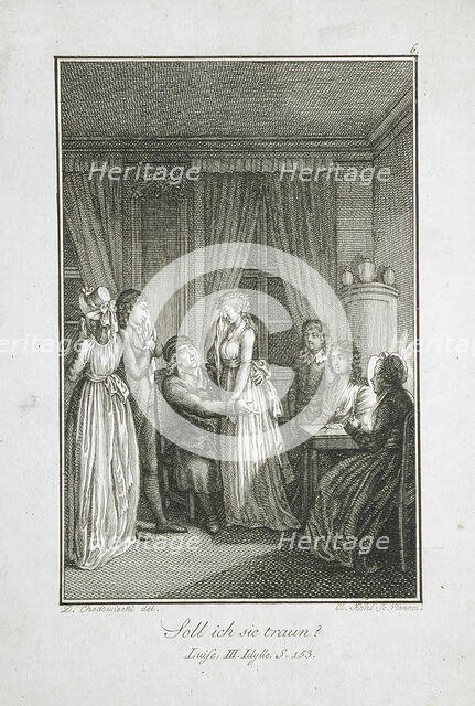 Illustration for 'Becker's Almanac for 1798', c1798. Creator: Daniel Nikolaus Chodowiecki.