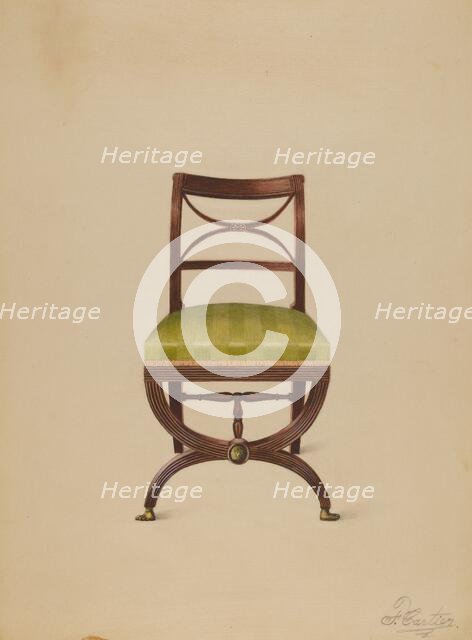 Side Chair, c. 1936. Creator: Ferdinand Cartier.