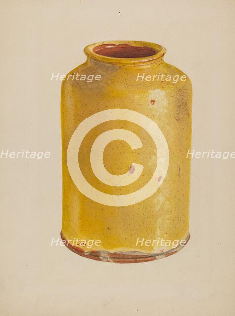 Jar, c. 1938. Creator: Yolande Delasser.