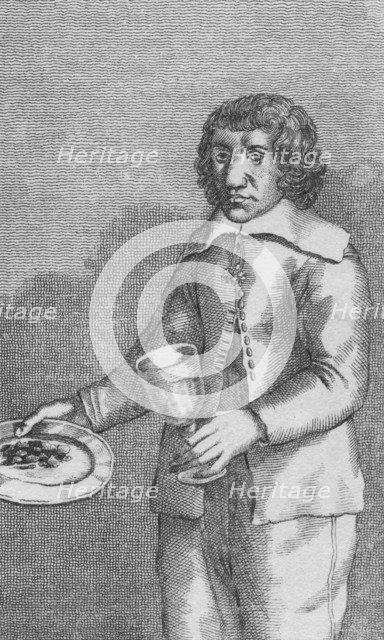 'F. Battalia; The Stone Eater', c1869. Artist: Unknown.