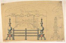 Design for Grate, 1874. Creator: Anon.