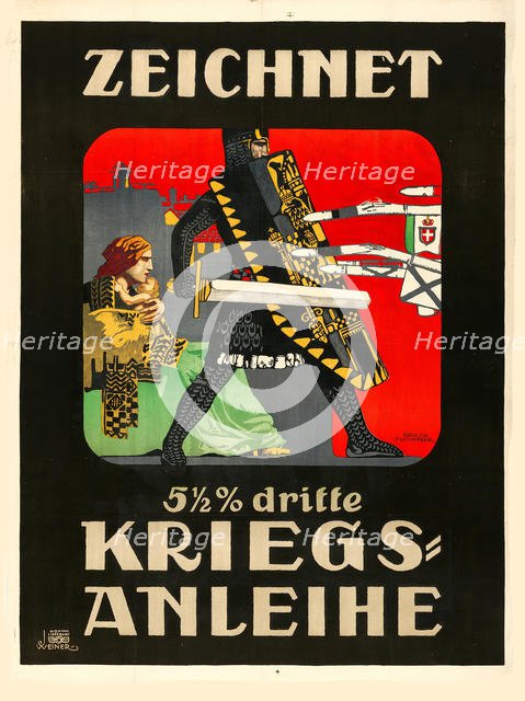 Subscribe to the third war loan!, 1915. Creator: Puchinger, Erwin (1875-1944).