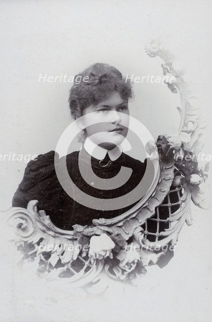 Studio portrait of an 18 year old girl, c1900. Artist: Unknown