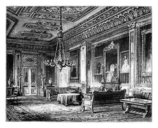 The Crimson Drawing-Room, Windsor Castle, c1888. Artist: Unknown