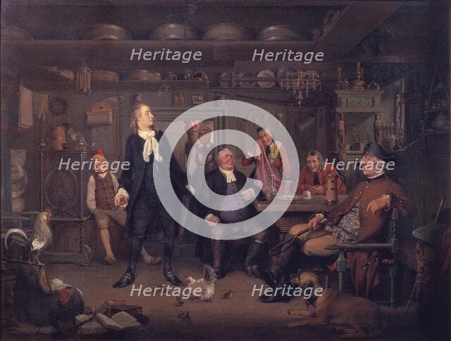 Ludvig Holberg's "Erasmus Montanus", act III, scene 3, 1844. Creator: Wilhelm Marstrand.