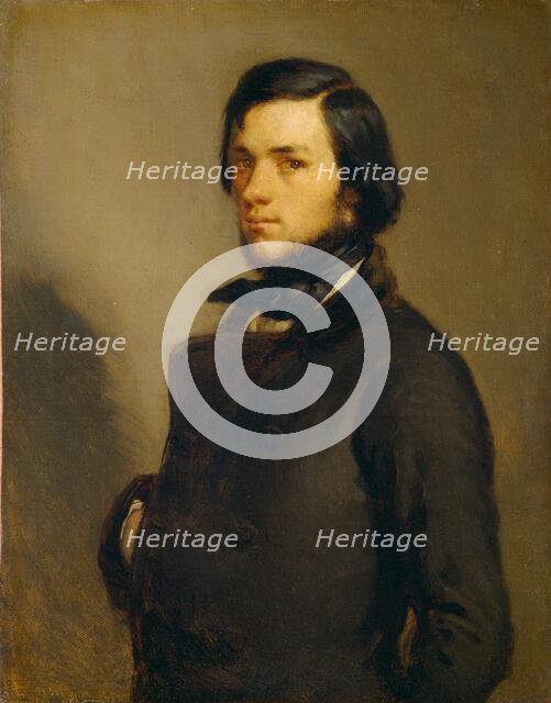 Portrait of a Man, c. 1845. Creator: Jean Francois Millet.