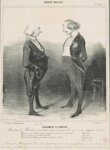 Réglement de comptes, 19th century. Creator: Honore Daumier.