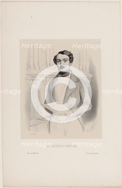 Portrait of the opera singer Alexis Dupont (1796-1874), 1840.