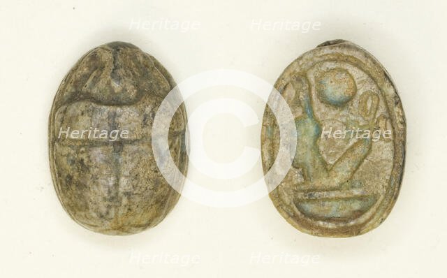 Scarab: Nebmaatra (Amenhotep III), Egypt, New Kingdom, Dynasty 18, Reign of Amenhotep IIII... Creator: Unknown.