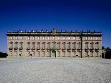 Main façade of the Royal Palace of Riofrio (Segovia), built by order of Queen Elizabeth Farnese i…