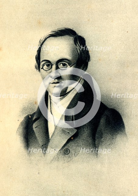 Portrait of the poet Anton A. Delvig (1798-1831). Artist: Borel, Pyotr Fyodorovich (1829-1898)