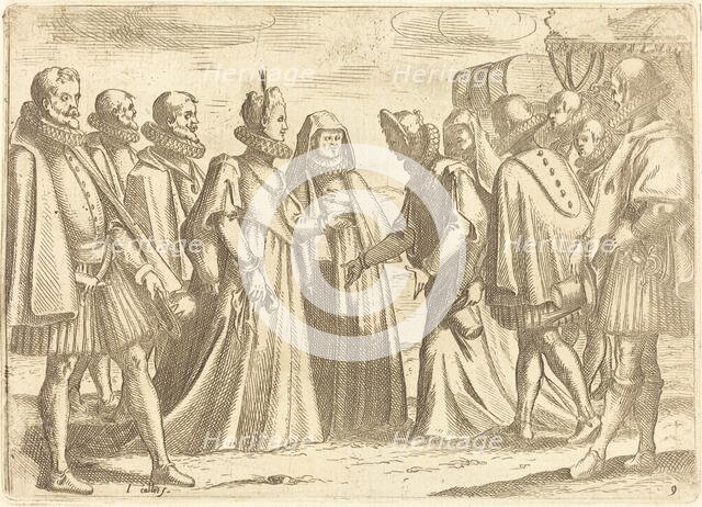 Reception at Mantua, 1612. Creator: Jacques Callot.
