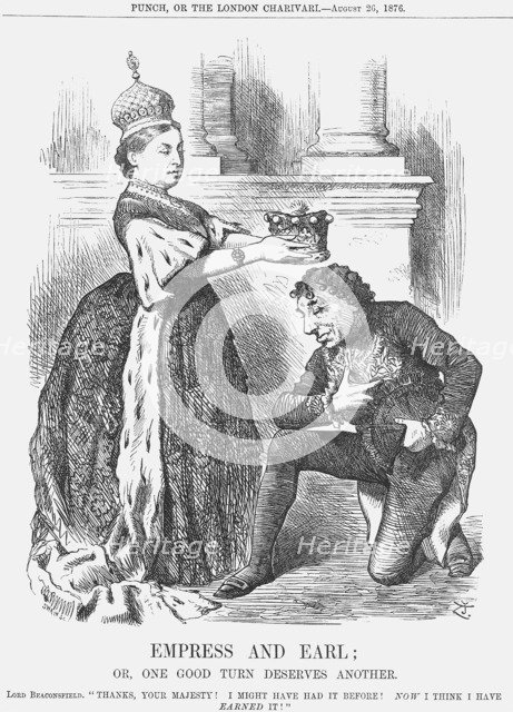 'Empress and Earl', 1876. Artist: Joseph Swain