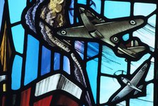Fighter planes, St George's Chapel of Remembrance, RAF Biggin Hill, Kent, 1980.  Artist: Bill Forbes