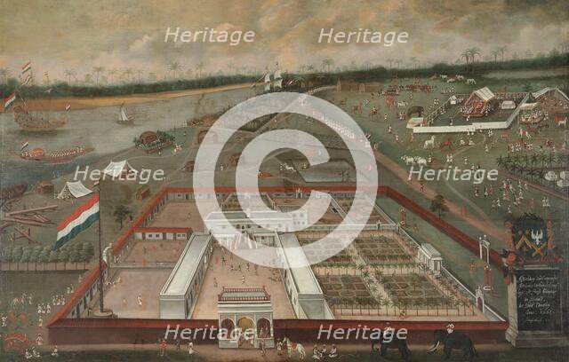 The Trading Post of the Dutch East India Company in Hooghly, Bengal, 1665. Creator: Hendrik van Schuylenburgh.