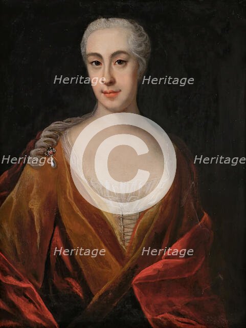 Portrait of a Lady, 1726. Creator: Johann David Swartz.