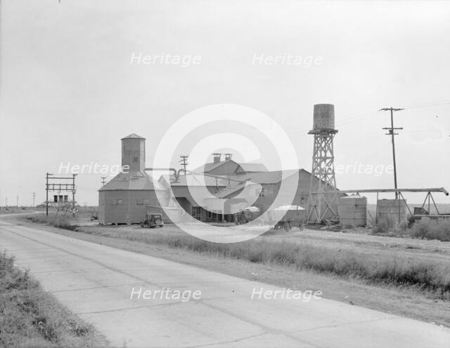 Cotton gin, Robstown, Texas, 1936. Creator: Dorothea Lange.