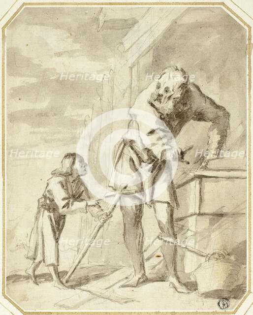 Saint Joseph with the Child Jesus in his Carpentry Shop, n.d. Creator: Pietro della Vecchia.