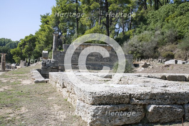 Treasuries in Olympia, Greece. Artist: Samuel Magal