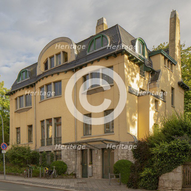 Haus Hennenberg, Gutenberg Strasse 1a, Weimar, Germany, (1913-14), 2018. Artist: Alan John Ainsworth.