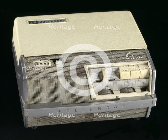 Tape recorder used by Malcolm X at Mosque #7, 1960. Creator: Wollensak.