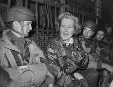 Margaret Thatcher during a flight with the 44th Parachute Brigade, 21st November 1977. Artist: Unknown