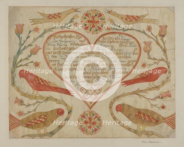 Fractur, 1935/1942. Creator: Charles Roadman.