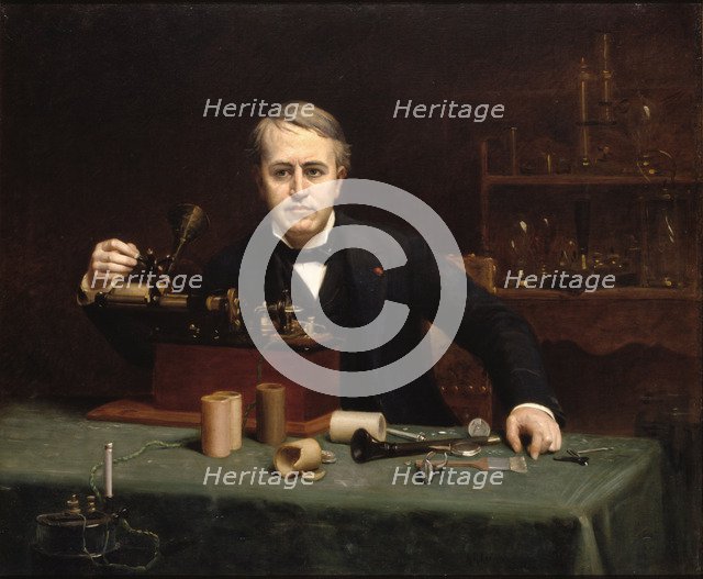 Portrait of Thomas Alva Edison (1847-1931), 1890.