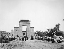 Avenue of sphinxes, Karnak, Egypt, 1878. Artist: Unknown