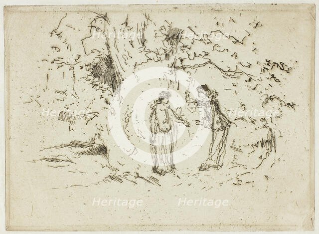 The Pastoral Play, 1888. Creator: Theodore Roussel.