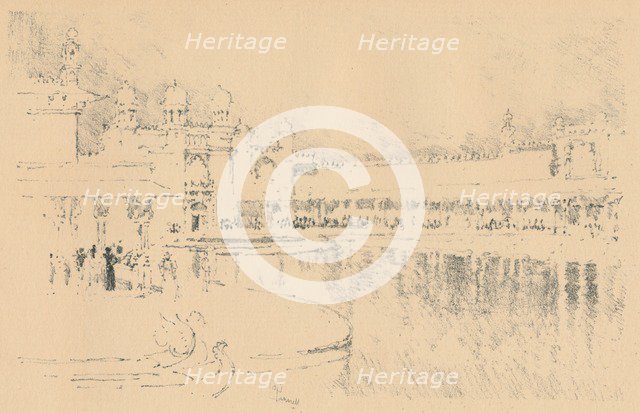 Auto-Lithograph by J. Pennell, c1877-1898, (1898). Artist: Joseph Pennell