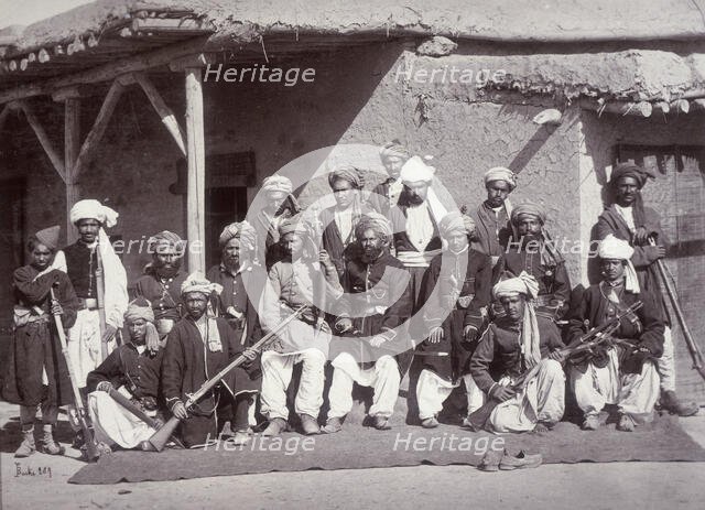 Kabul Police, Afghanistan, c1880. Creator: John Burke.
