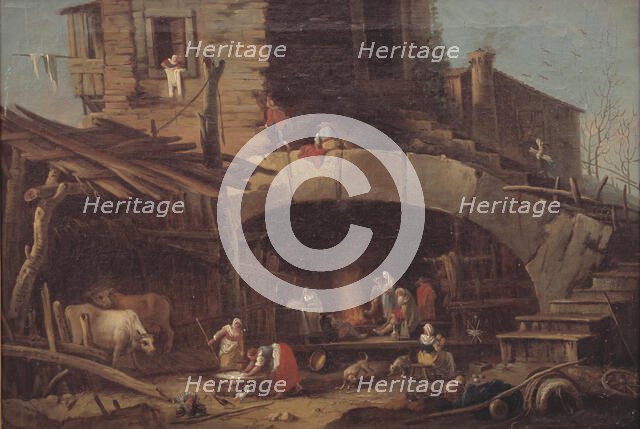 Rustic Scene, 1784-1834. Creator: Antonio Diziani.