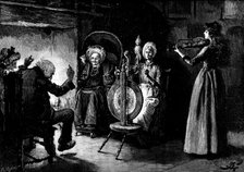 Justinian yielded himself wholly to the influence of the tune...beating time with one foot, 1890. Creator: R. Taylor.