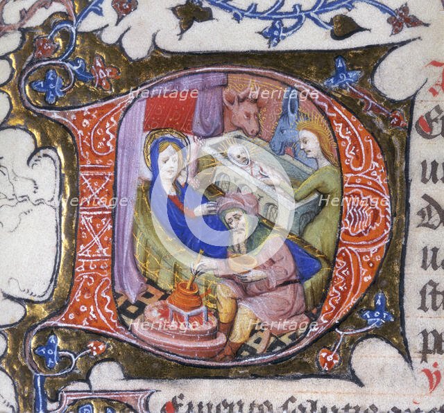 The Virgin, With Christ Laid In The Manger, c1200? Creator: Unknown.