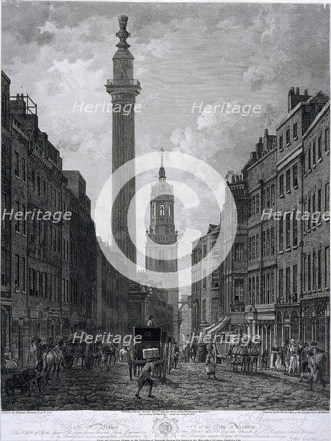 Fish Street Hill, London, 1795. Artist: Thomas Morris