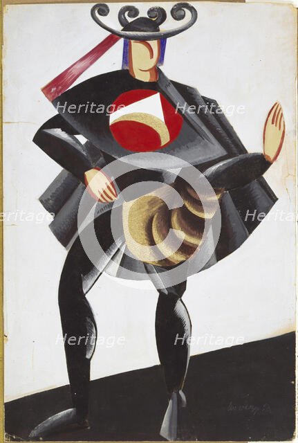 Costume design for the theatre play Romeo and Juliet by W. Shakespeare, 1921. Creator: Exter, Alexandra Alexandrovna (1882-1949).