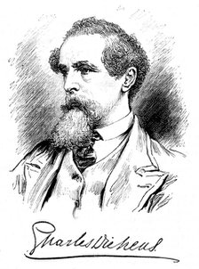 Charles Dickens, English novelist and journalist, c1860s Artist: Unknown