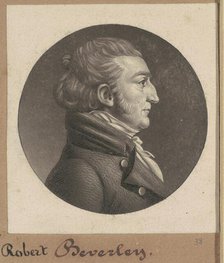 Robert Beverley IV, 1807. Creator: Charles Balthazar Julien Févret de Saint-Mémin.