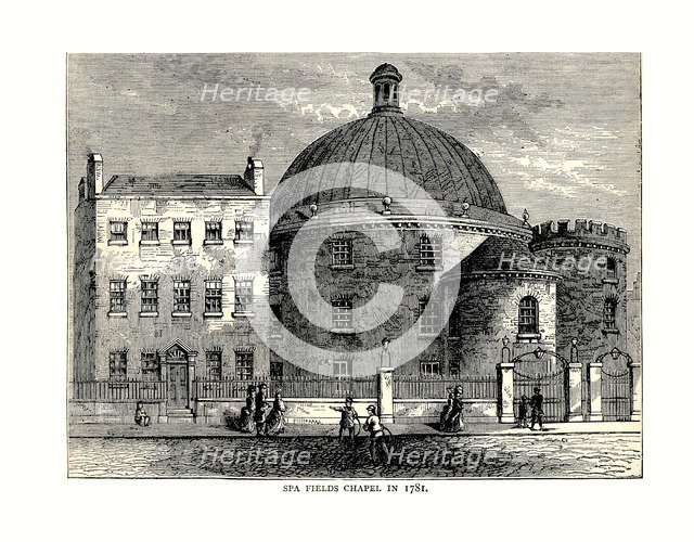 Spa Fields Chapel, 1781. Artist: Unknown
