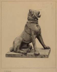 Cast Lead Dog, c. 1939. Creator: Herman Bader.