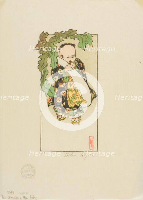 The Daikon and the Baby, 1903. Creator: Helen Hyde.