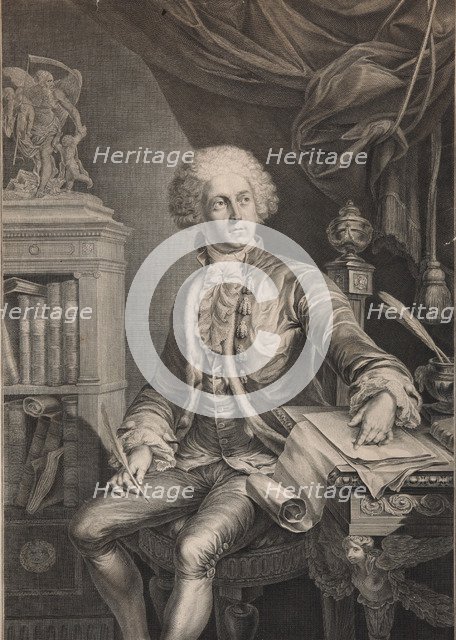 Portrait of Prince Alexander Michaylovich Belosselsky-Belozersky (1752-1809), Last quarter of 18th c Artist: Schultze, Christian Gottlieb (1749-1819)