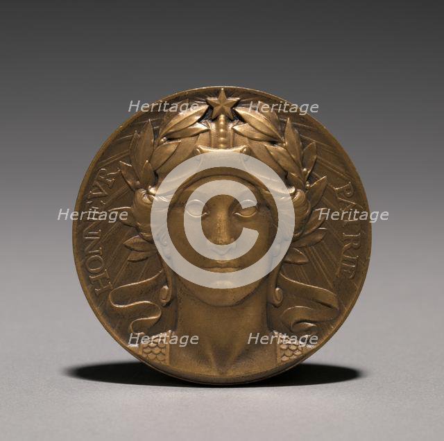 Medal (obverse), 1914-1916. Creator: Auguste Dujardin (French, 1847-1918).